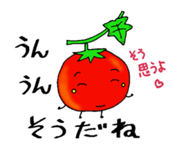 Weather with mini tomato. sticker #10367556