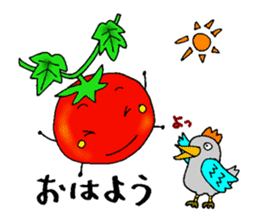 Weather with mini tomato. sticker #10367557