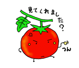 Weather with mini tomato. sticker #10367559