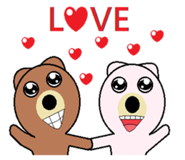 (Valentine) Bear Love You sticker #10368204