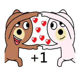 (Valentine) Bear Love You sticker #10368215