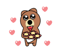 (Valentine) Bear Love You sticker #10368229
