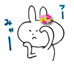 Flower bunny daily conversation of her 4 sticker #10368280
