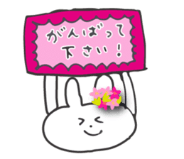 Flower bunny daily conversation of her 4 sticker #10368283