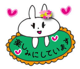 Flower bunny daily conversation of her 4 sticker #10368287