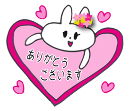 Flower bunny daily conversation of her 4 sticker #10368288