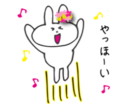 Flower bunny daily conversation of her 4 sticker #10368292