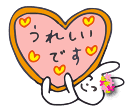 Flower bunny daily conversation of her 4 sticker #10368293