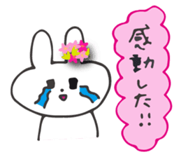 Flower bunny daily conversation of her 4 sticker #10368294