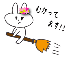 Flower bunny daily conversation of her 4 sticker #10368297