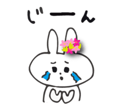 Flower bunny daily conversation of her 4 sticker #10368300