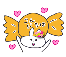 Flower bunny daily conversation of her 4 sticker #10368305