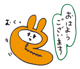 Flower bunny daily conversation of her 4 sticker #10368316