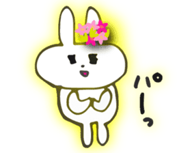 Flower bunny daily conversation of her 4 sticker #10368319