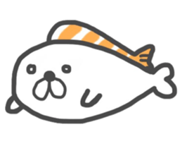 sushi & seal 2 sticker #10368722