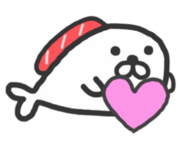 sushi & seal 2 sticker #10368727