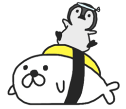 sushi & seal 2 sticker #10368735