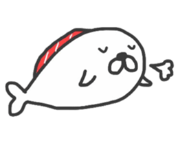 sushi & seal 2 sticker #10368740