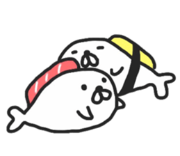 sushi & seal 2 sticker #10368750