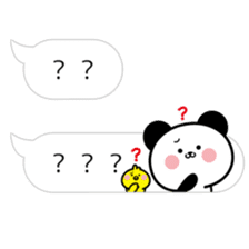 hiding panda and piyosuke in balloons sticker #10368903