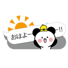 hiding panda and piyosuke in balloons sticker #10368912