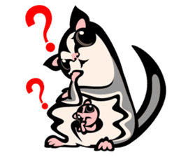 Animal parent and child in Australia sticker #10369011