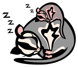 Animal parent and child in Australia sticker #10369013