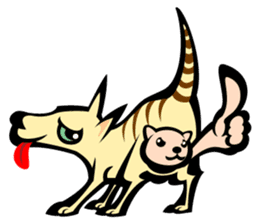 Animal parent and child in Australia sticker #10369016