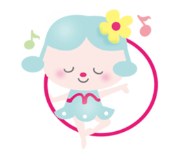 rhythmic gymnastics Merrily sticker #10369705
