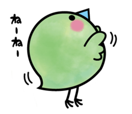 baby green bird sticker #10369880