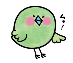 baby green bird sticker #10369890