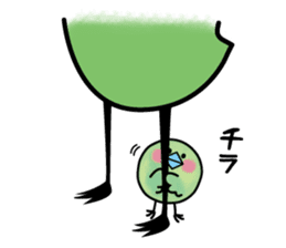 baby green bird sticker #10369893