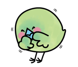 baby green bird sticker #10369895