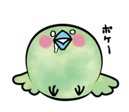 baby green bird sticker #10369902