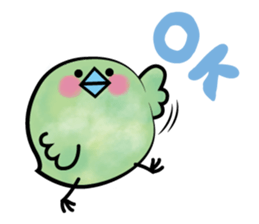 baby green bird sticker #10369904