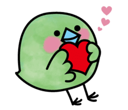 baby green bird sticker #10369909