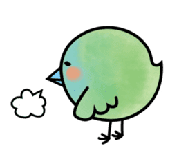 baby green bird sticker #10369913