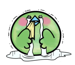 baby green bird sticker #10369919