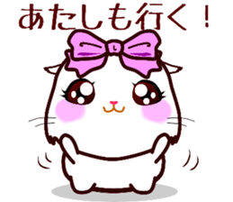 chatty girl hamster sticker #10370200