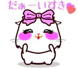 chatty girl hamster sticker #10370208