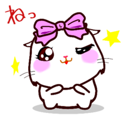 chatty girl hamster sticker #10370212