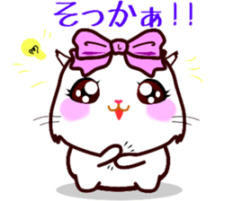chatty girl hamster sticker #10370217