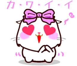 chatty girl hamster sticker #10370219