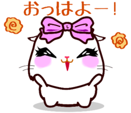 chatty girl hamster sticker #10370222