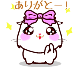 chatty girl hamster sticker #10370232