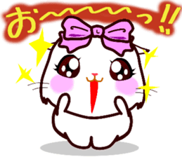 chatty girl hamster sticker #10370238