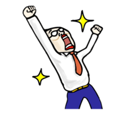 Boss  who wore glasses 2 sticker #10370243