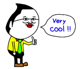 Boss  who wore glasses 2 sticker #10370249