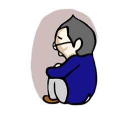 Boss  who wore glasses 2 sticker #10370267