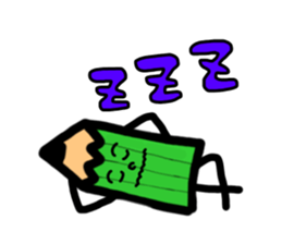 Mr pencil and Ms eraser sticker #10370367